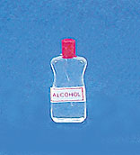 Dollhouse Miniature Alcohol